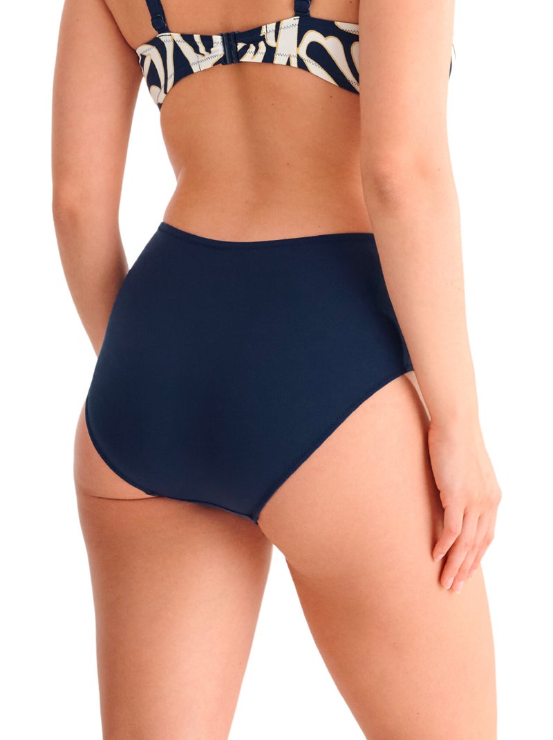 Bas maillot slip de bain taille haute GOLD COAST Bleu - Kiabi