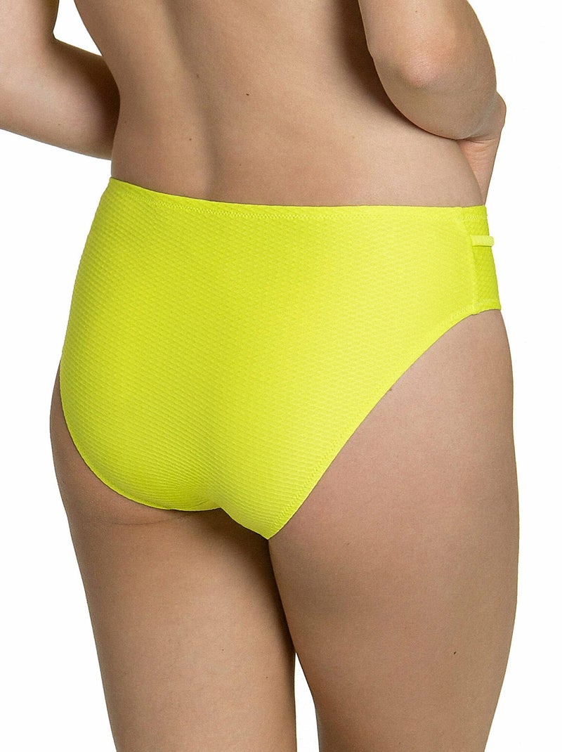Bas maillot slip de bain taille haute Ibiza Jaune - Kiabi