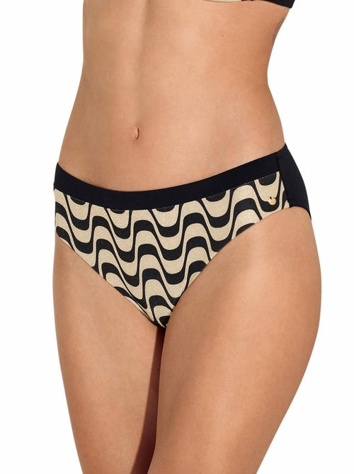 Bas maillot slip de bain taille haute Iceland - Kiabi