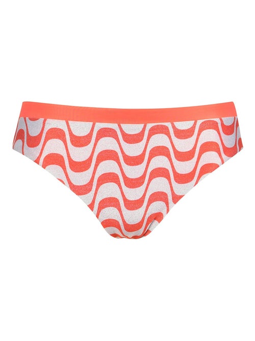 Bas maillot slip de bain taille haute Iceland - Kiabi