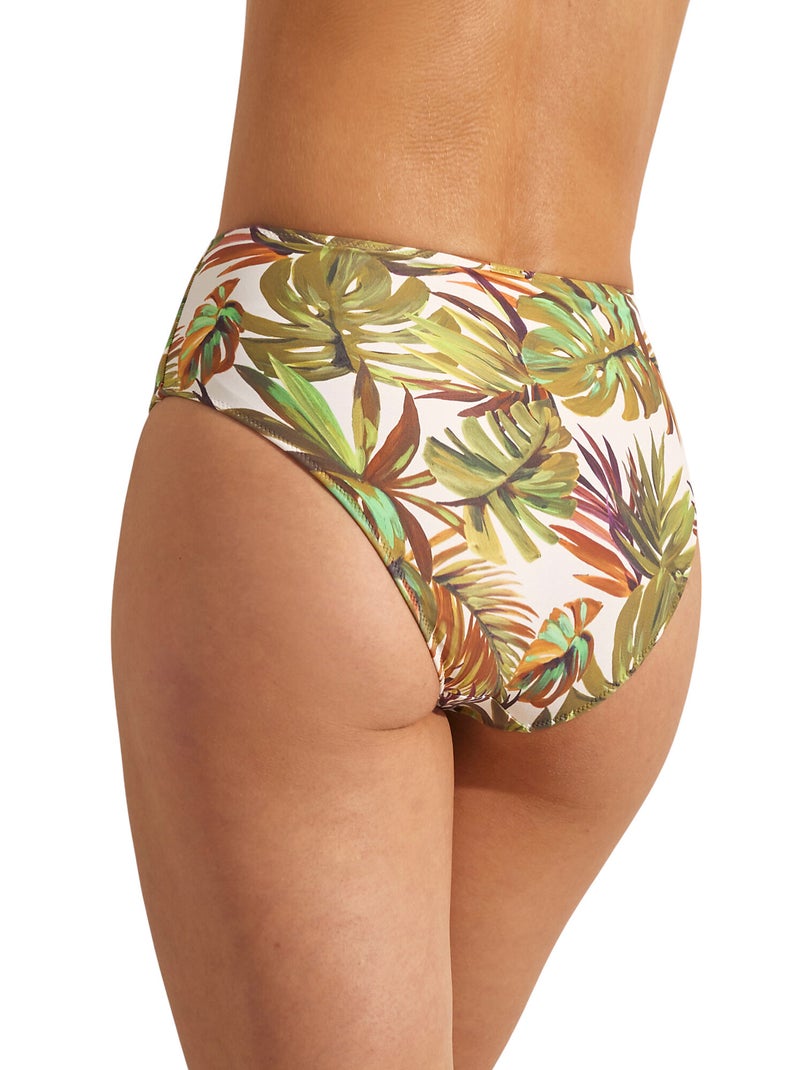 Bas maillot slip de bain taille haute JADE Ecru - Kiabi