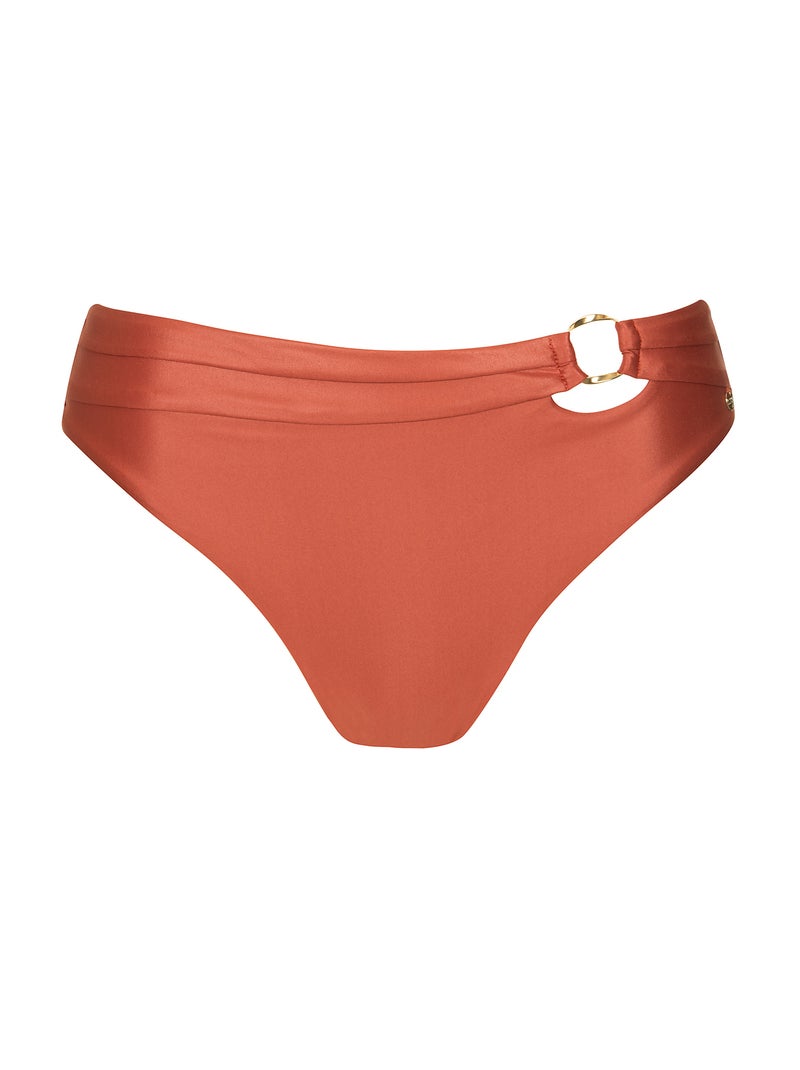 Bas maillot slip de bain taille haute Jordan Marron - Kiabi