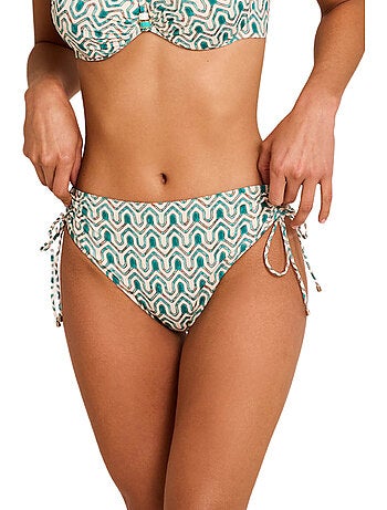 Bas maillot slip de bain taille haute KALEIDO