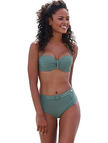 Bas maillot slip de bain taille haute loretta