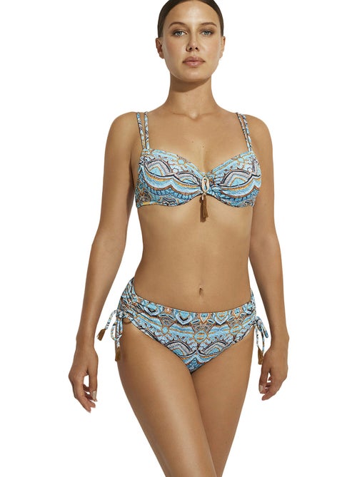 Bas maillot slip de bain taille haute Mai Thai - Kiabi
