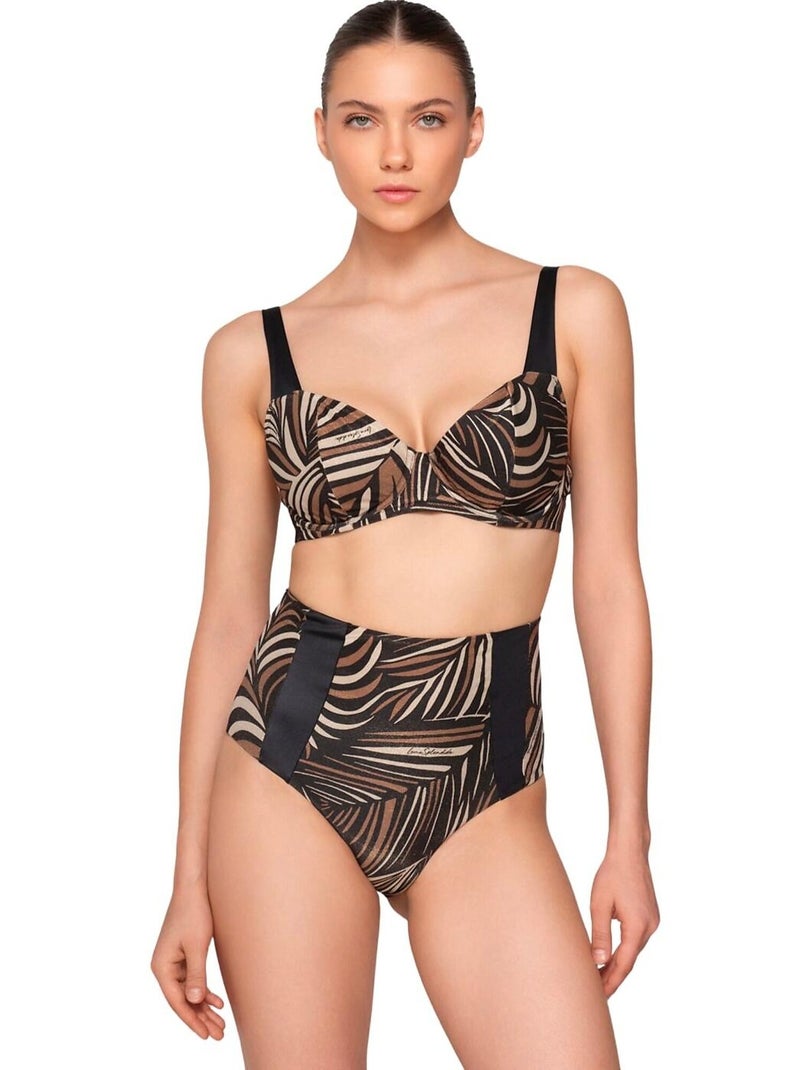 Bas maillot slip de bain taille haute MARTINI Multicolore - Kiabi