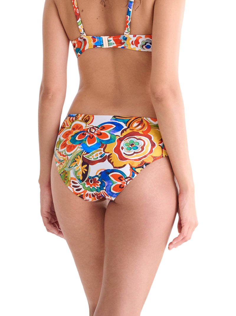 Bas maillot slip de bain taille haute MEXICO Rouge - Kiabi