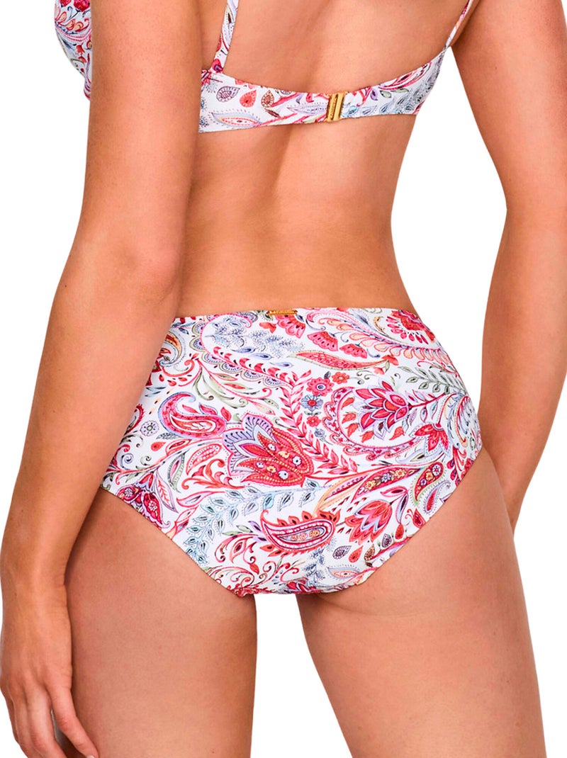 Bas maillot slip de bain taille haute MIRAGE Blanc - Kiabi