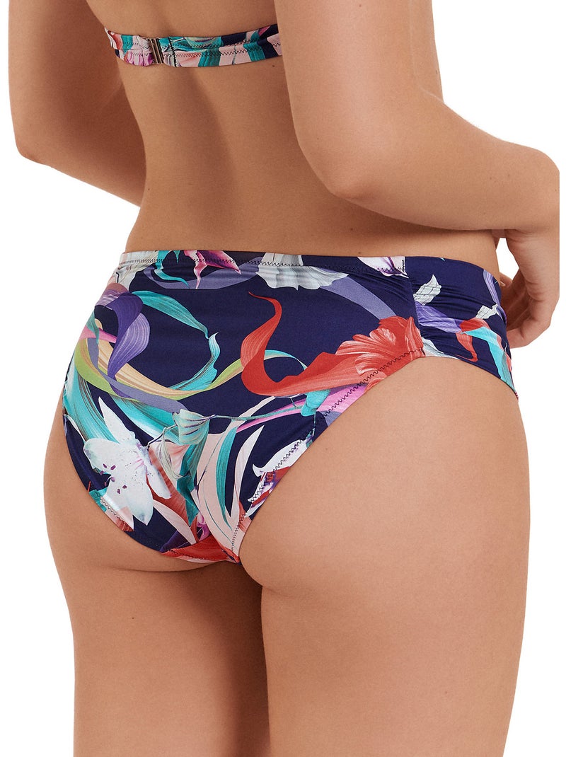 Bas maillot slip de bain taille haute Nice Bleu - Kiabi