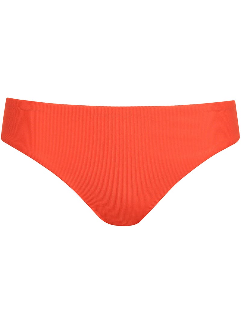 Bas maillot slip de bain taille haute Normandie Orange - Kiabi