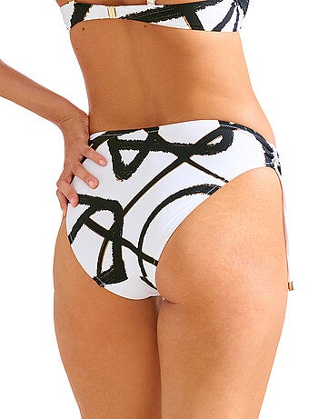 Bas maillot slip de bain taille haute nouettes amovibles HONOLULU