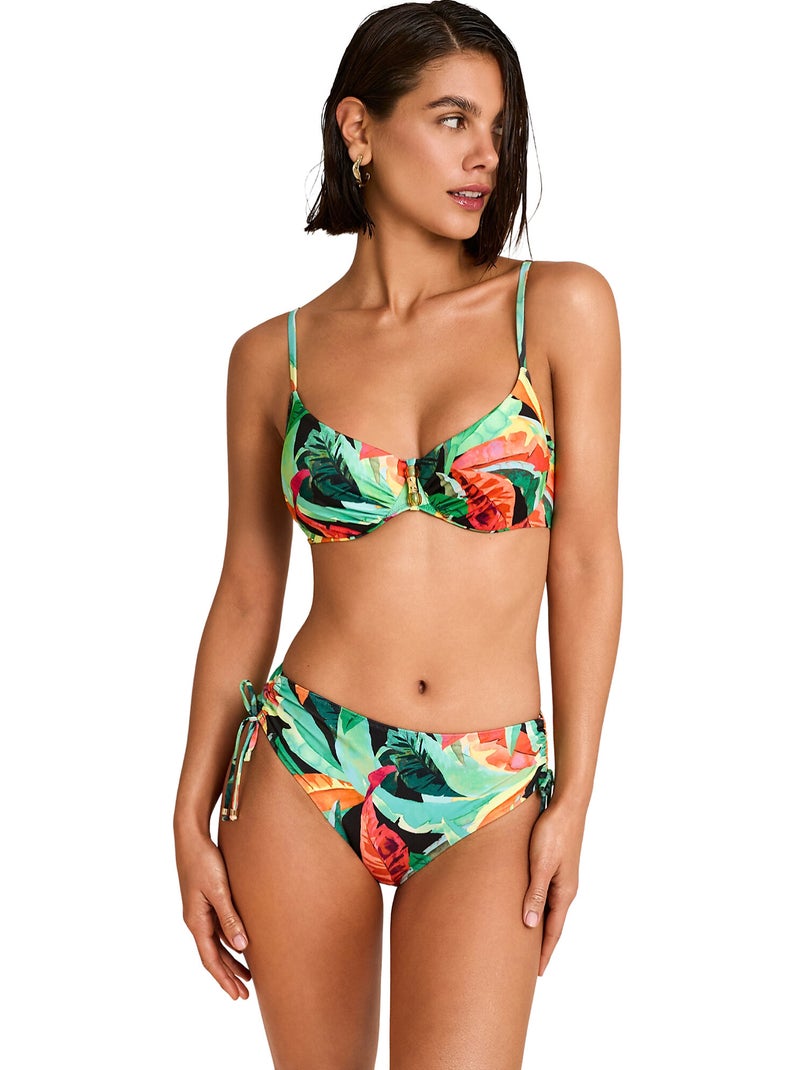 Bas maillot slip de bain taille haute OASIS Noir - Kiabi