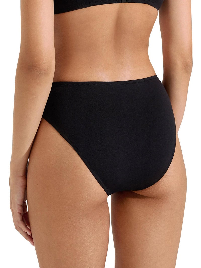 Bas maillot slip de bain taille haute Quito Noir - Kiabi