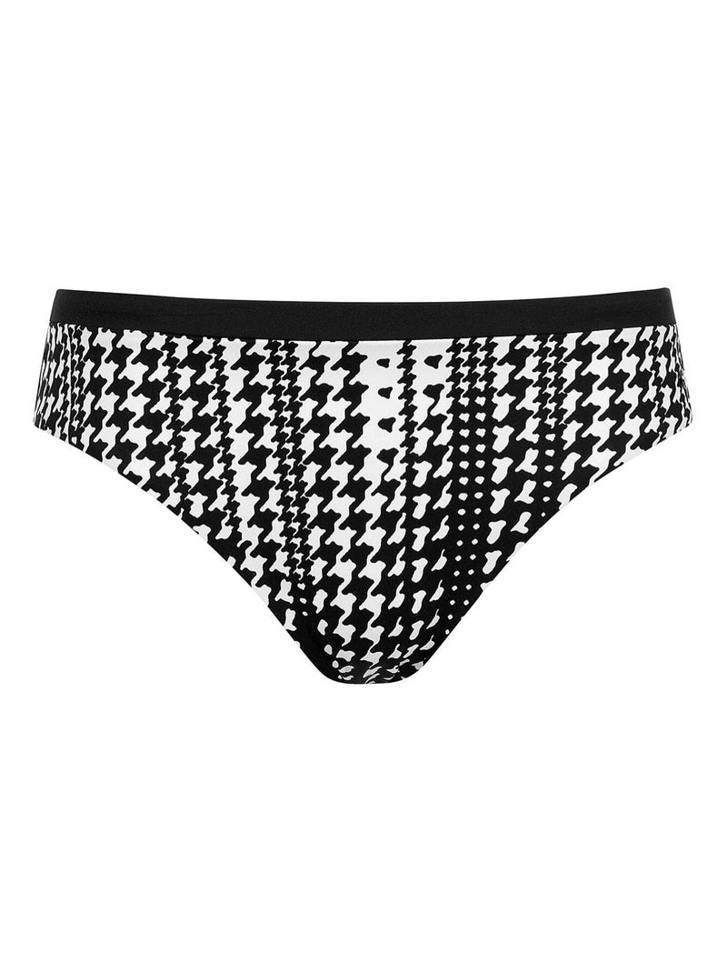 Bas maillot slip de bain taille haute Quito Noir - Kiabi