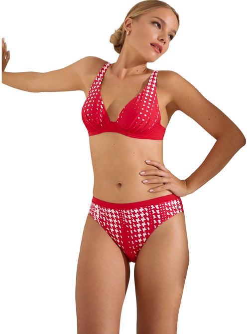 Bas maillot slip de bain taille haute Quito - Kiabi