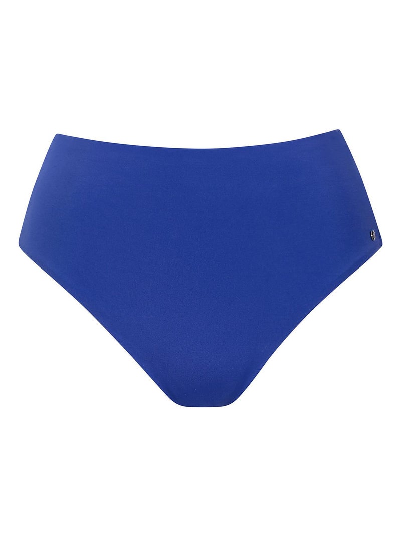 Bas maillot slip de bain taille haute Rhodes Bleu - Kiabi