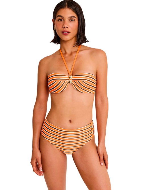 Bas maillot slip de bain taille haute SAILOR - Kiabi