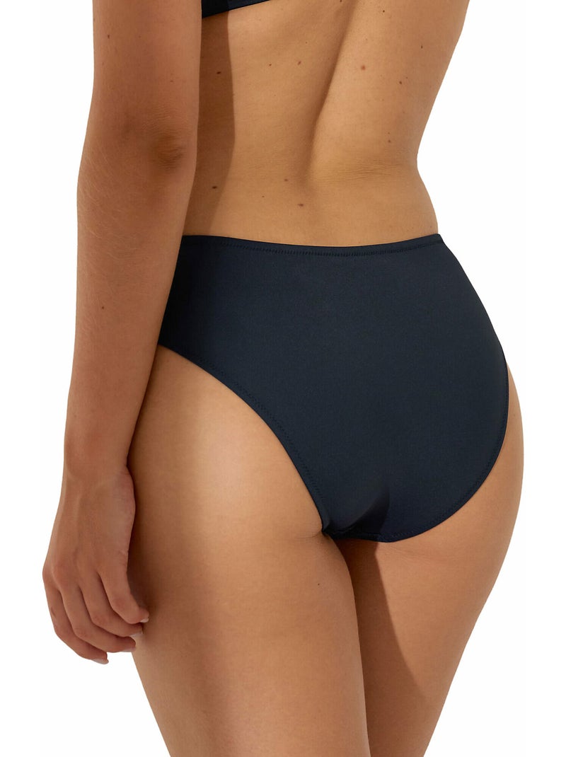Bas maillot slip de bain taille haute Sardinia Bleu - Kiabi