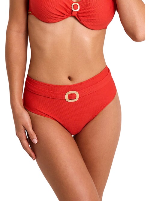 Bas maillot slip de bain taille haute SOLSTICE - Kiabi