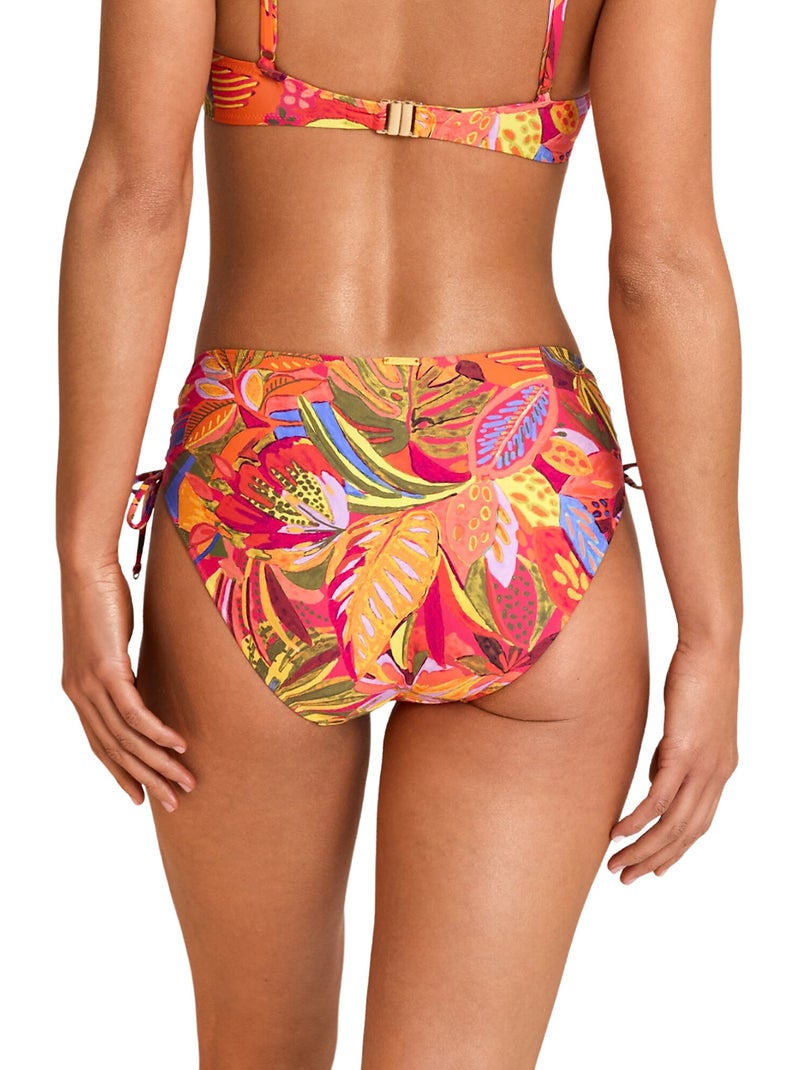 Bas maillot slip de bain taille haute SUNSET Orange - Kiabi