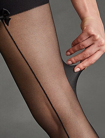Bas porte-jarretelles 20 deniers Pianista - RougeGorge Lingerie