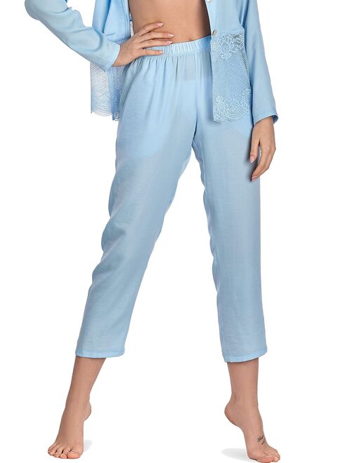 Bas pyjama pantalon 7-8 Forget-Me-Not bleu ciel - Kiabi