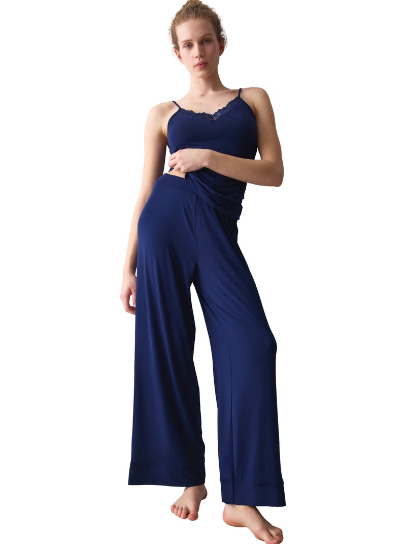 Bas pyjama pantalon amourette Bleu - Kiabi
