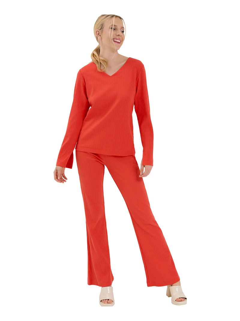 Bas pyjama pantalon évasé Lucky Orange - Kiabi