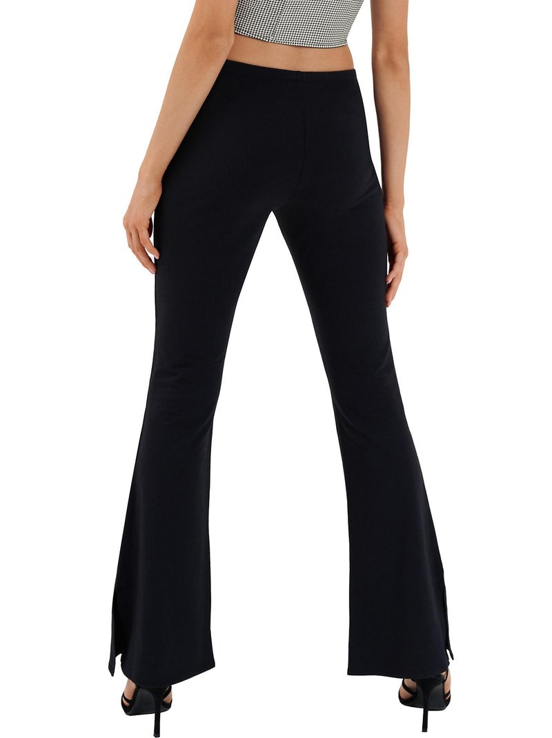 Bas pyjama pantalon évasé Mia Noir - Kiabi