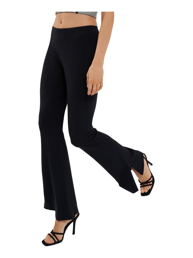 Bas pyjama pantalon évasé Mia Noir - Kiabi