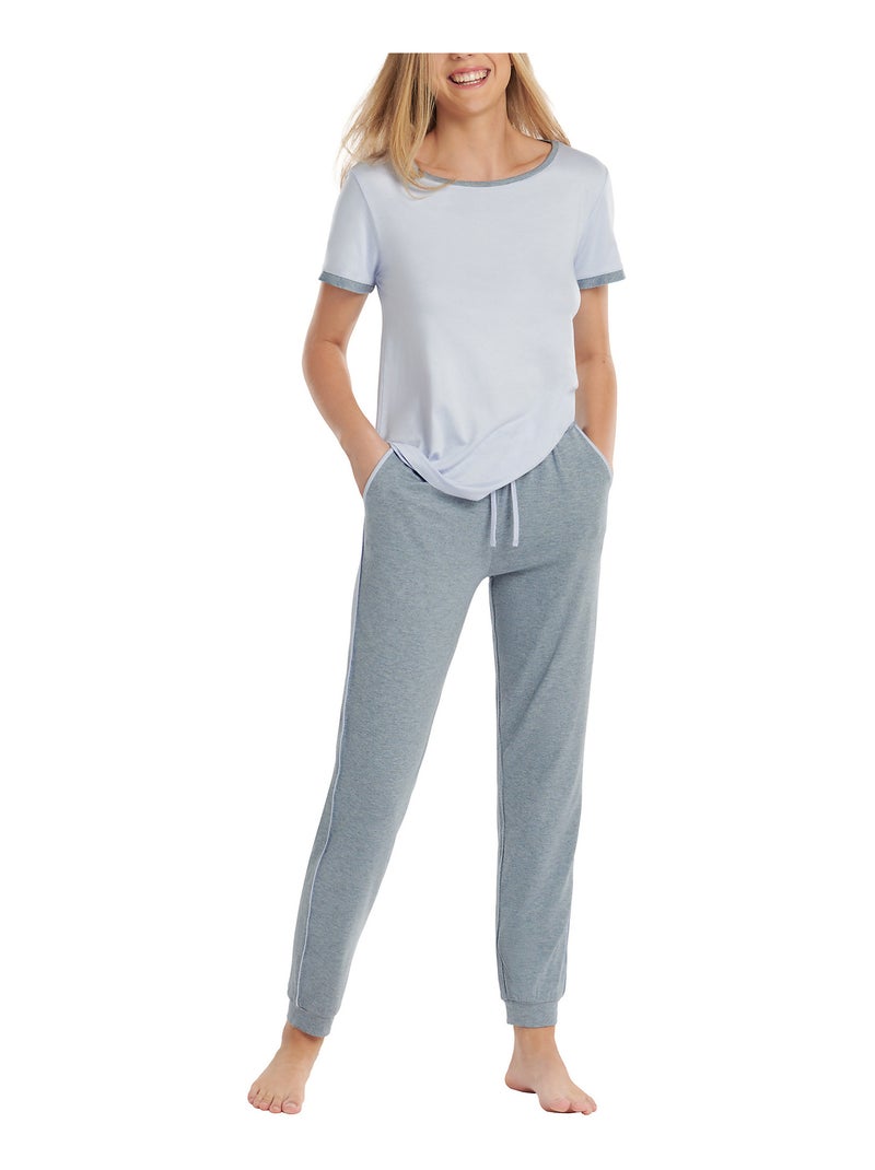 Bas pyjama pantalon Laura Gris - Kiabi