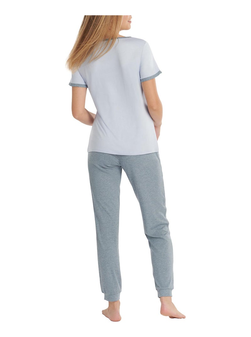 Bas pyjama pantalon Laura Gris - Kiabi