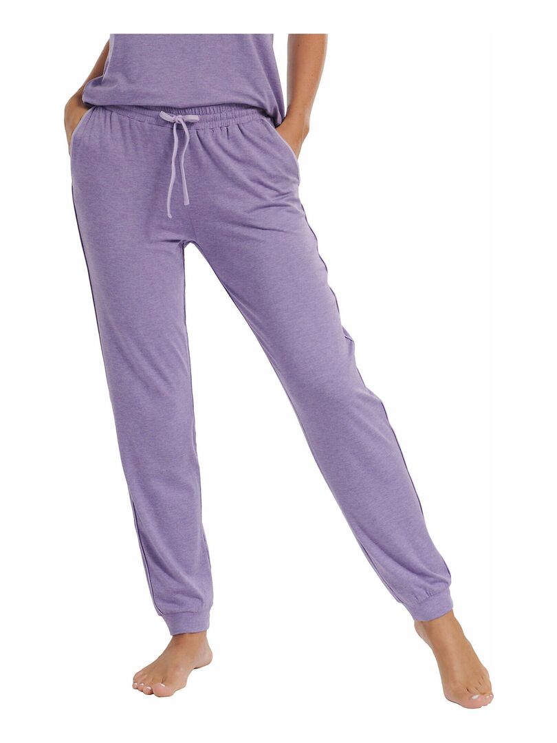 Bas pyjama pantalon Laura Violet - Kiabi