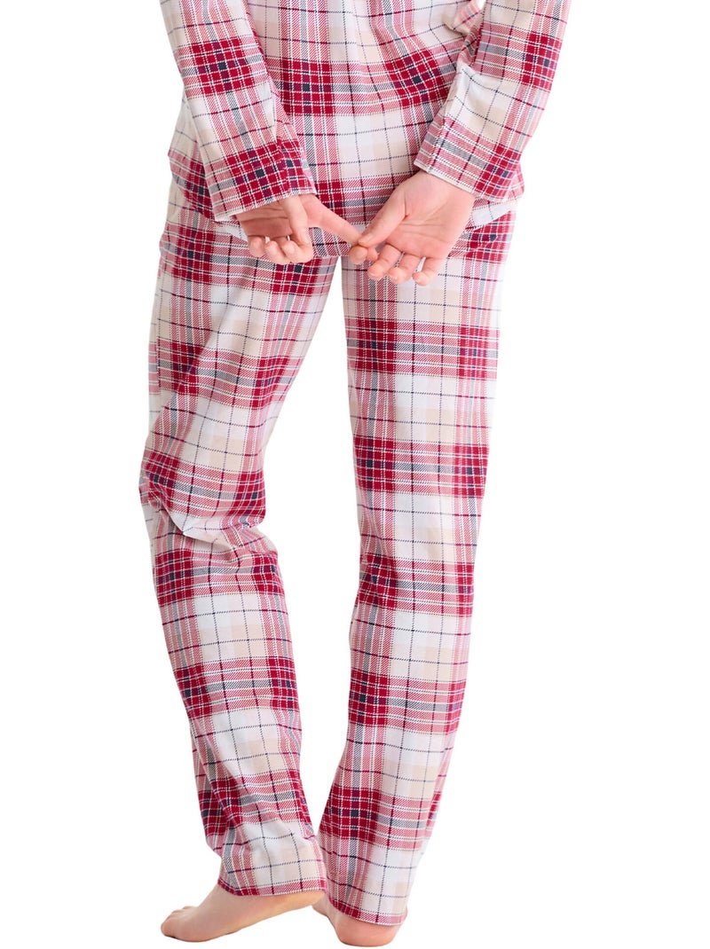 Bas pyjama pantalon long cosy nights Rouge - Kiabi