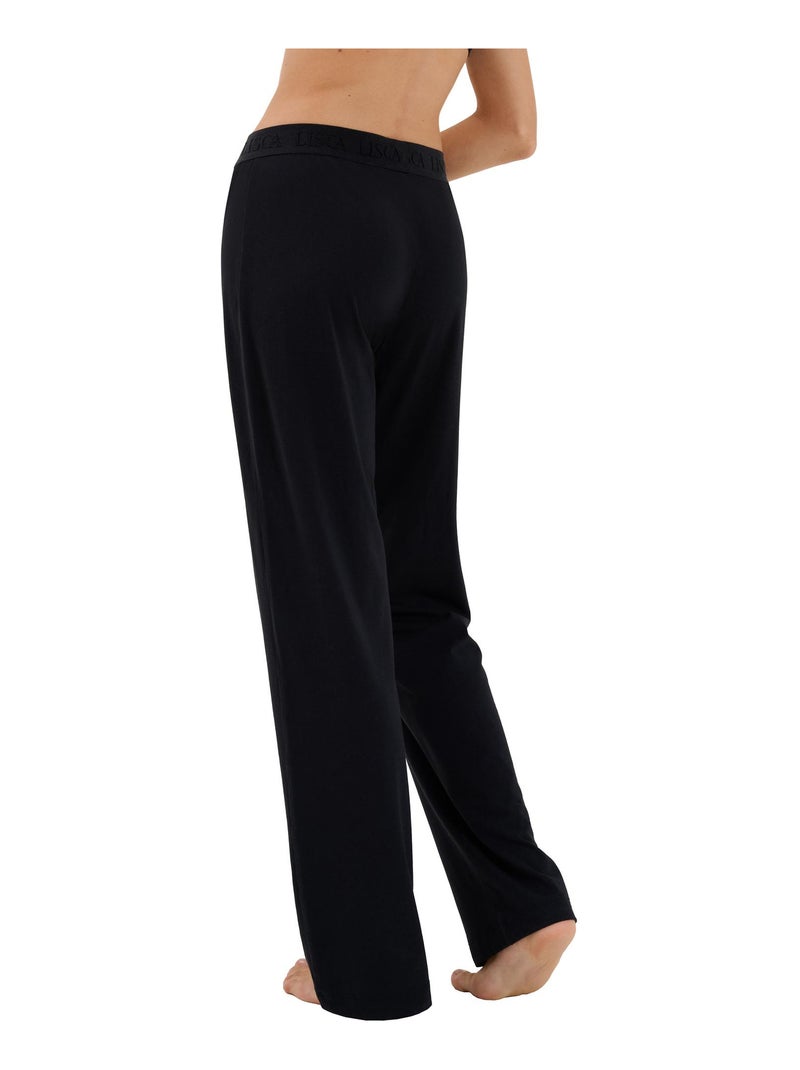 Bas pyjama pantalon long Mia Noir - Kiabi
