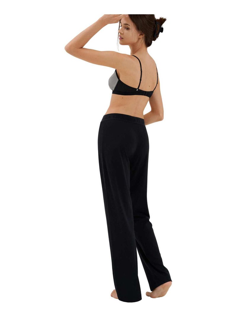 Bas pyjama pantalon long Mia Noir - Kiabi