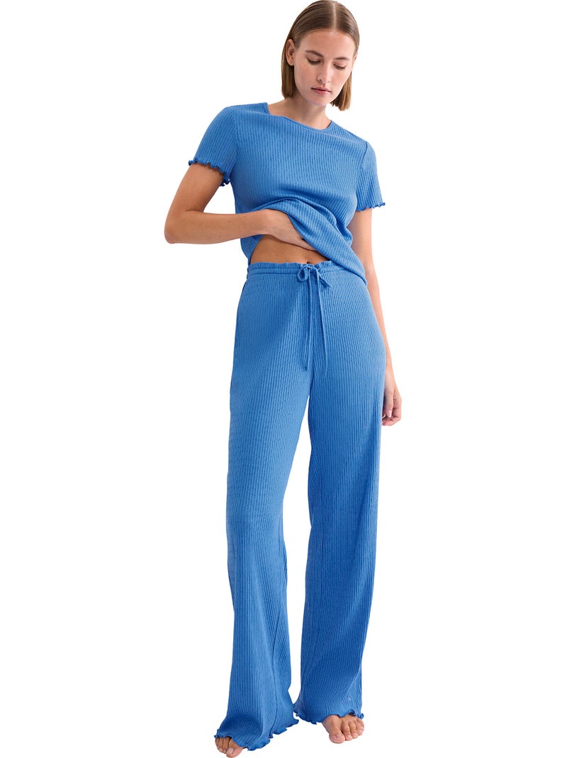 Bas pyjama pantalon MIX MATCH Bleu - Kiabi