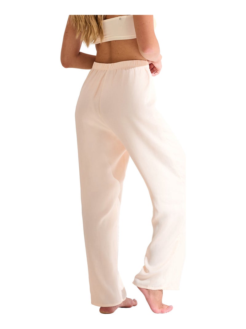 Bas pyjama pantalon PARIS Ecru - Kiabi