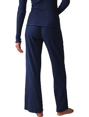 Bas pyjama pantalon versatile rib