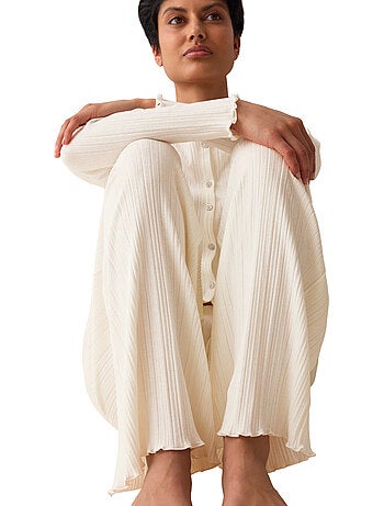 Bas pyjama pantalon versatile rib