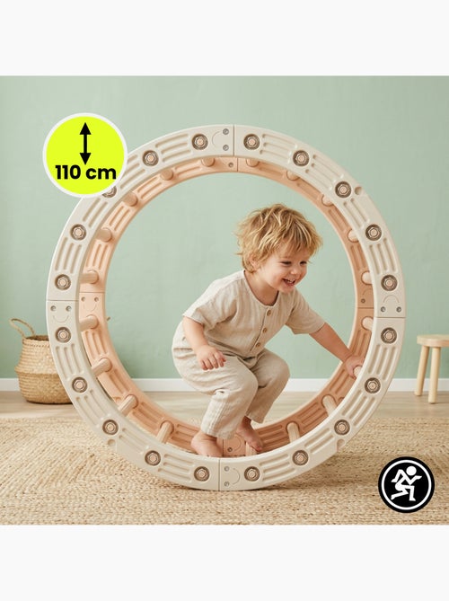 Bascule et Roue de Gymnastique Modulable 4 en 1 en PEHD Dim ø110 cm - Kiabi Bascule et Roue de Gymnastique Modulable 4 en 1 en PEHD Dim ø110 cm - Kiabi