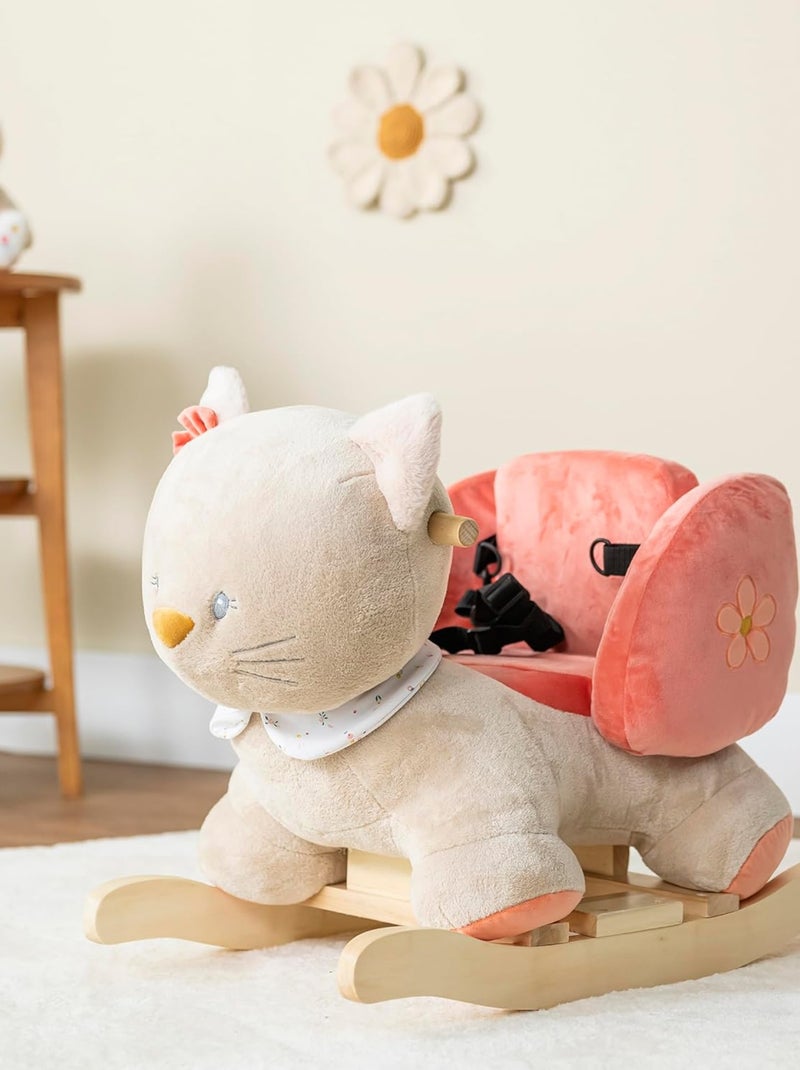 Bascule Lana le chat Beige/Rose - Kiabi