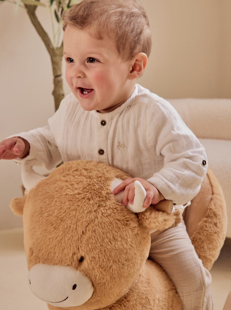 Bascule pour bébé - Fluffy cow Noukie's Beige - Kiabi