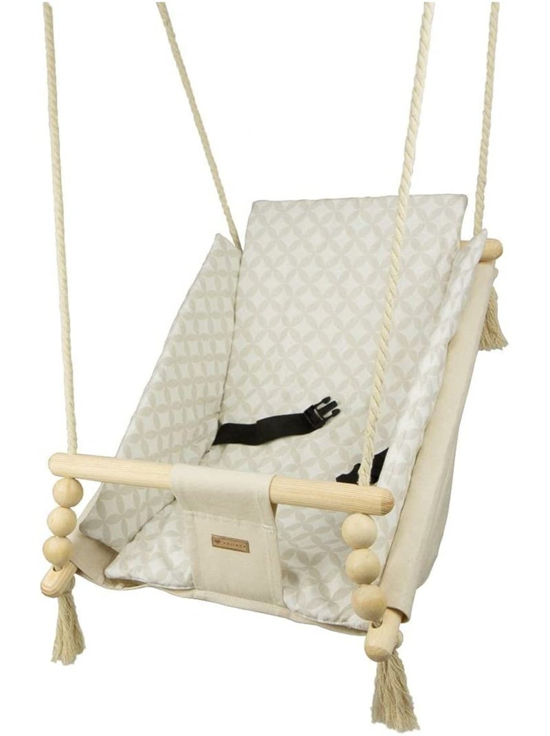 Bascule pour bébé crème, carreaux crème Beige - Kiabi