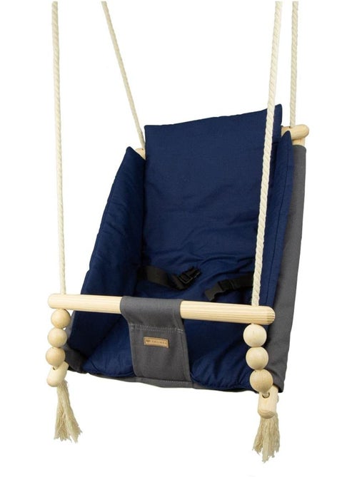 Bascule pour bébé gris, bleu marine - Kiabi