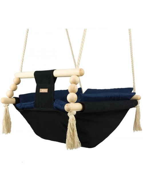 Bascule pour bébé noir, bleu marine - Kiabi