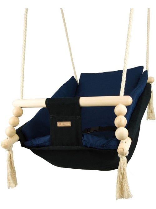 Bascule pour bébé noir, bleu marine - Kiabi