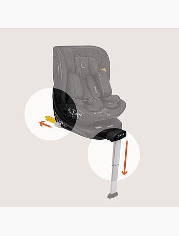 Base ISOFIX - LIONELO Moxie Plus i-Size - Pivotant 360° - Pliable - Support stabilisateur