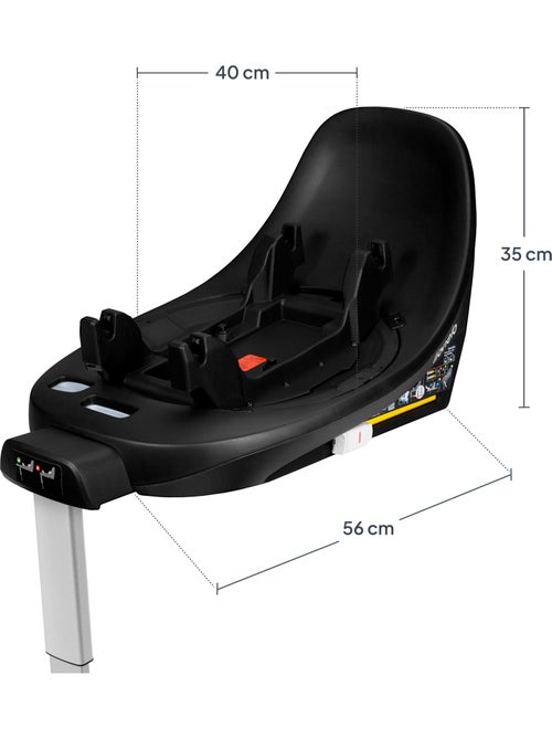 Base ISOFIX - LIONELO Moxie Plus i-Size - Pivotant 360° - Pliable - Support stabilisateur - Kiabi