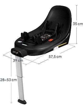 Base ISOFIX - LIONELO Moxie Plus i-Size - Pivotant 360° - Pliable - Support stabilisateur